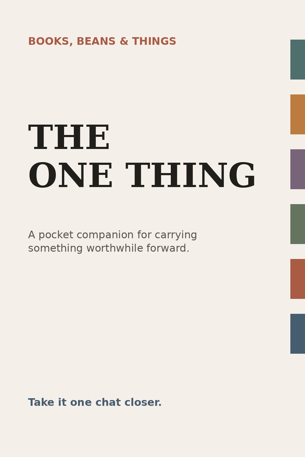 The One Thing pocket notebook